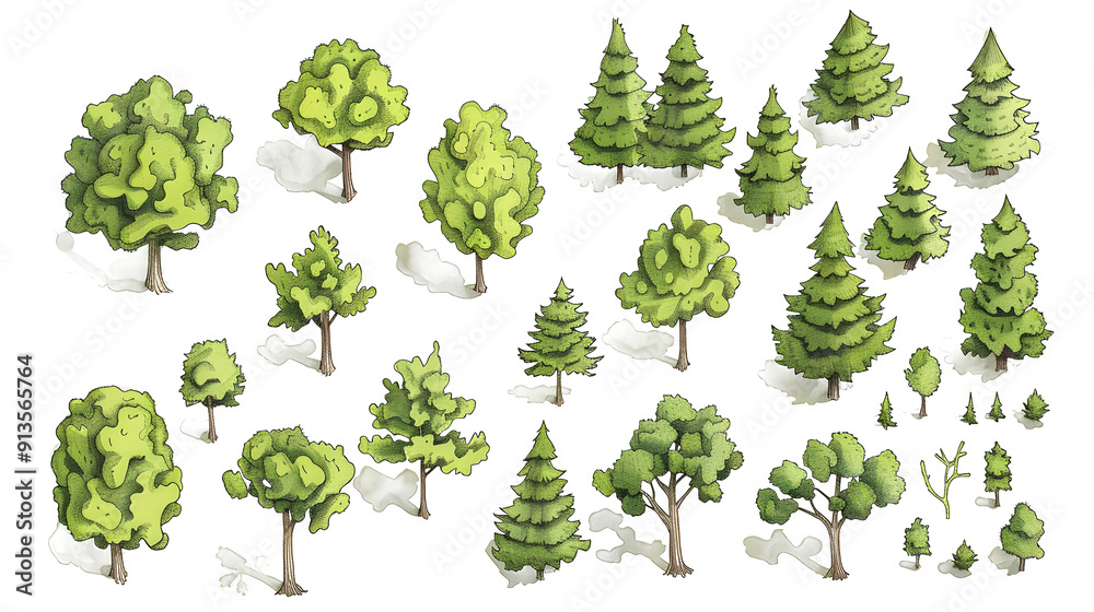 architectural tall trees architectural tall trees