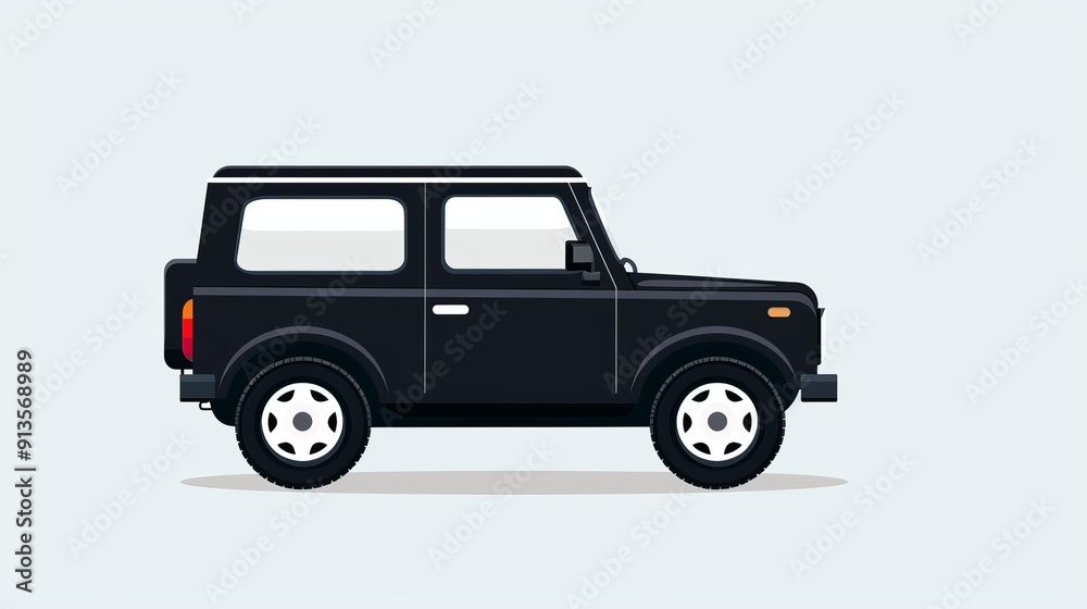 Minimalist car illustration, four wheels, uncomplicated design, clean and basic look, plain style, 2D vector art Minimalist car illustration, four wheels, uncomplicated design, clean and basic look, plain style, 2D vector art