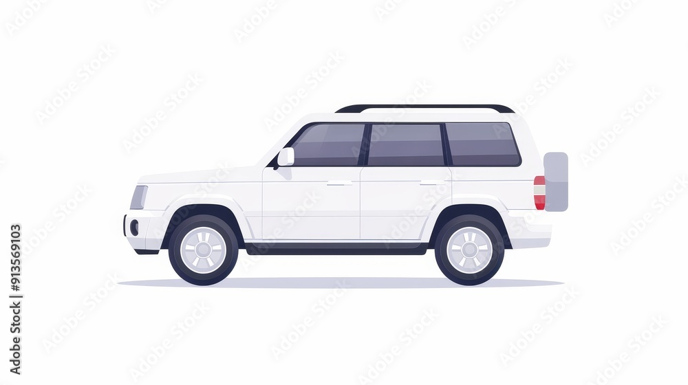 Simple car with four wheels, minimalist design, clean lines, basic structure, plain appearance, 2D vector illustration Simple car with four wheels, minimalist design, clean lines, basic structure, plain appearance, 2D vector illustration