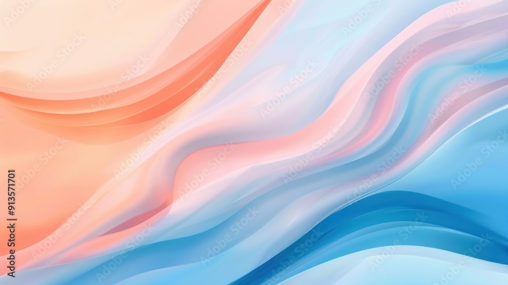 Abstract Pastel Waves Abstract Pastel Waves