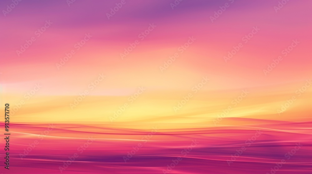 Naklejka premium Abstract Sunset with Vibrant Hues