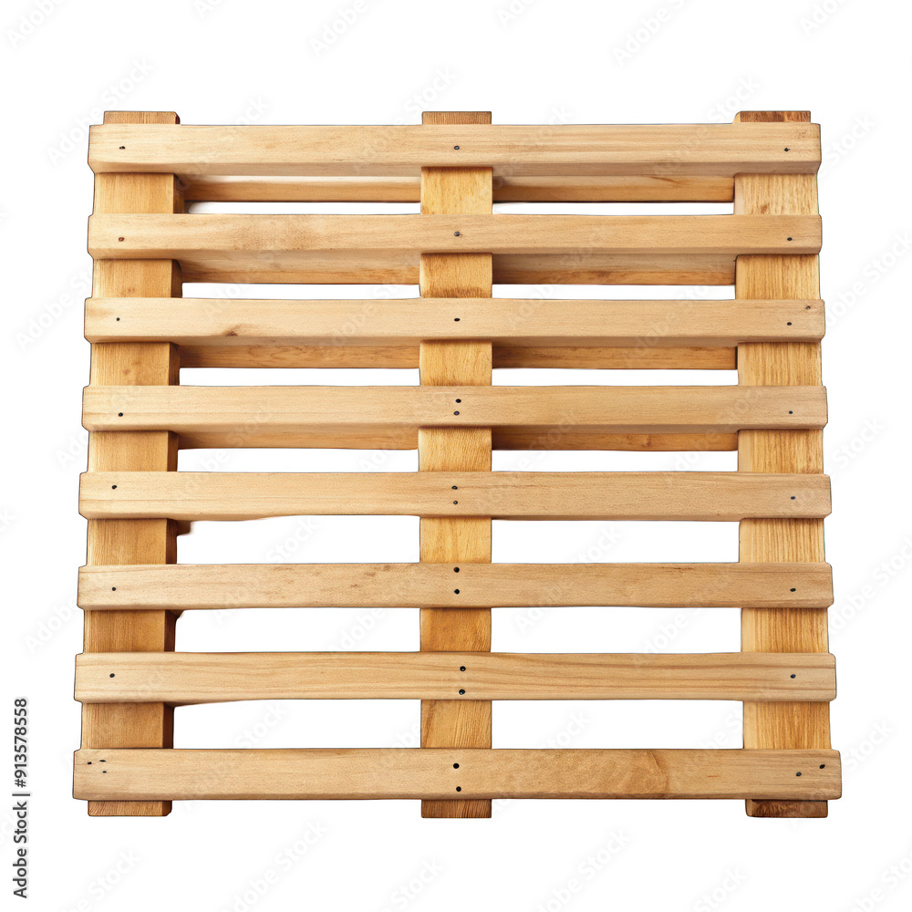 Wooden pallete top view isolated on transparent background Wooden pallete top view isolated on transparent background