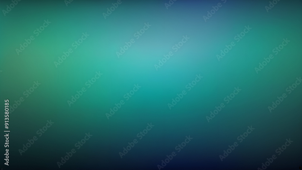 Obraz premium Blue green gradient background with a smooth transition and grainy texture effect