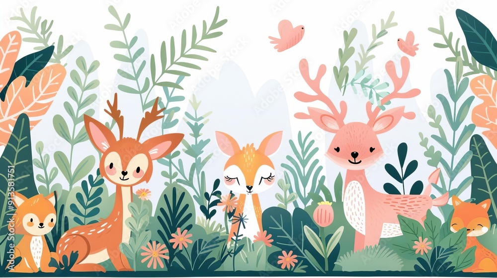 Wildlife conservation, endangered species, flat design illustration Wildlife conservation, endangered species, flat design illustration