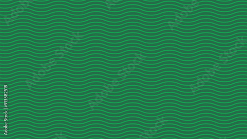 Green wave lines pattern abstract background vector image for backdrop or fabric style