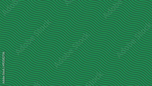 Green wave lines pattern abstract background vector image for backdrop or fabric style