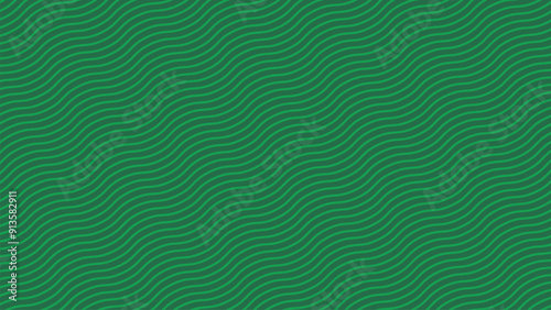 Green wave lines pattern abstract background vector image for backdrop or fabric style