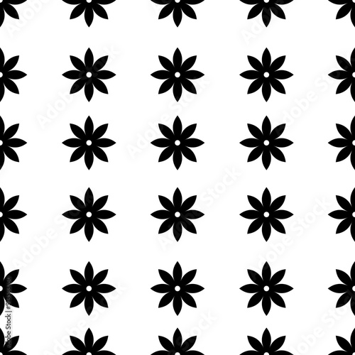 black and white flowers