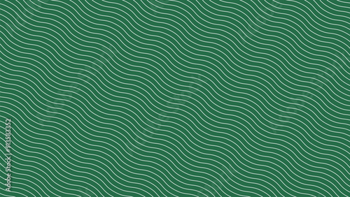 Green wave lines pattern abstract background vector image for backdrop or fabric style