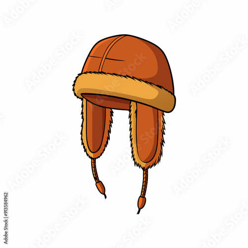 Russian winter hat with earflaps