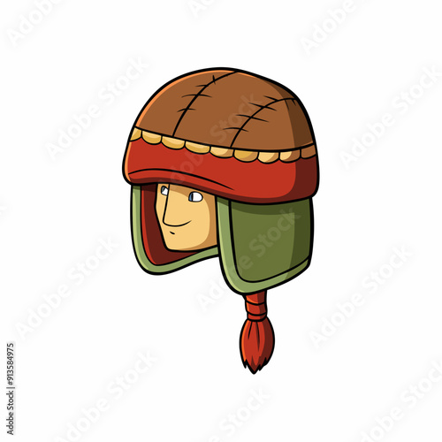 Russian winter hat with earflaps