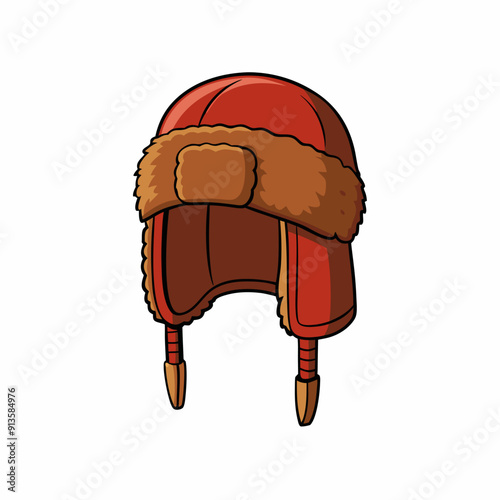 Russian winter hat with earflaps