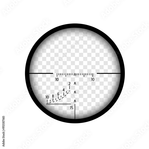 Vector Sniper Scope Isolated