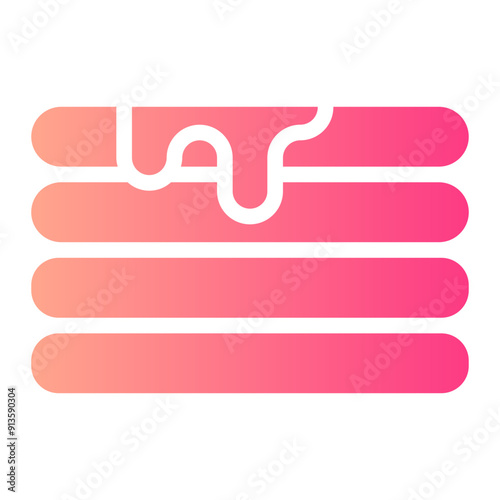 pancake gradient icon