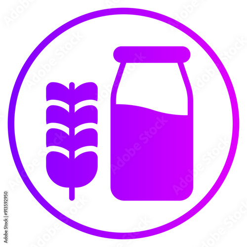 milk gradient icon