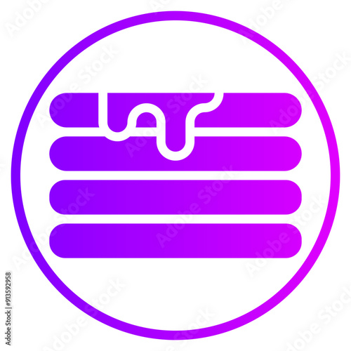 pancake gradient icon