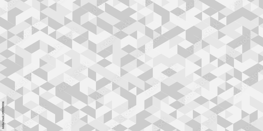 Minimal vector geometric seamless technology gray and white diamond triangle background. Abstract digital grid light pattern white Polygon Mosaic triangle business and corporate background. Minimal vector geometric seamless technology gray and white diamond triangle background. Abstract digital grid light pattern white Polygon Mosaic triangle business and corporate background.