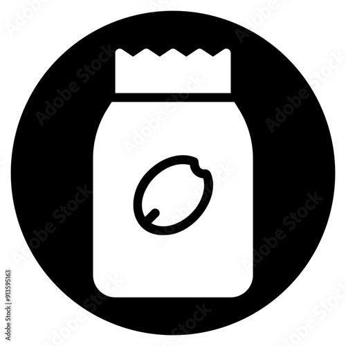 bag glyph icon