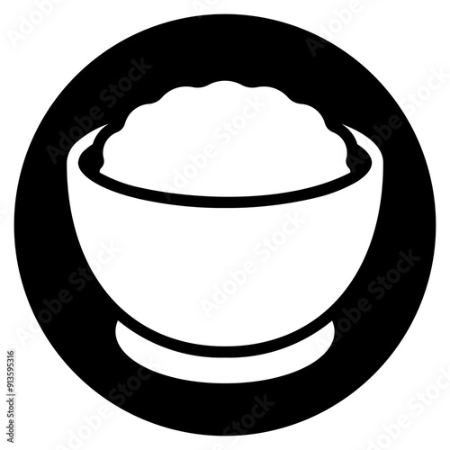 oatmeal glyph icon