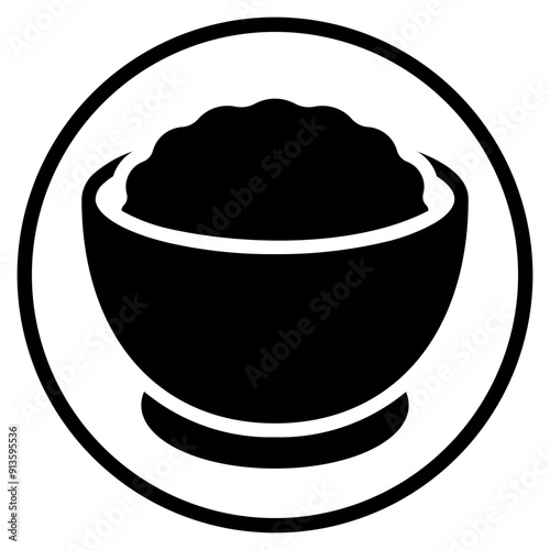oatmeal glyph icon