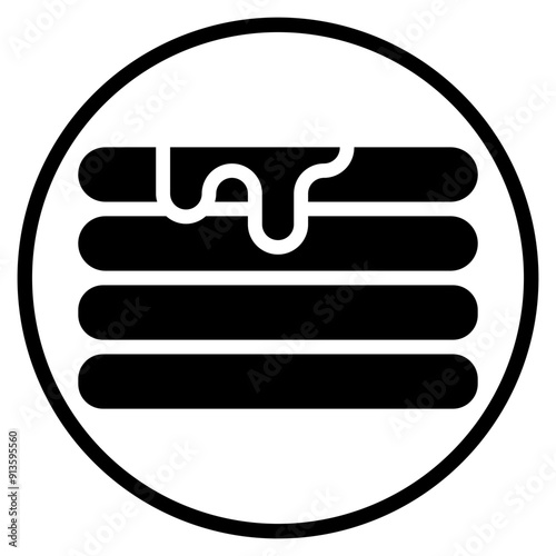 pancake glyph icon