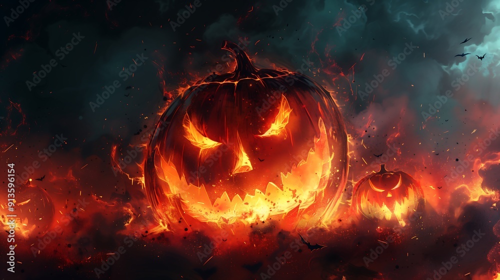 Halloween stylish trending background, place for text Halloween stylish trending background, place for text