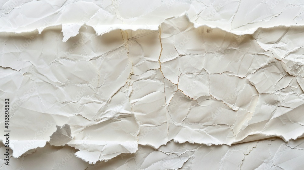 Obraz premium Torn Paper Elegance. Abstract Grunge Texture Concept