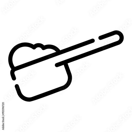 spoon line icon