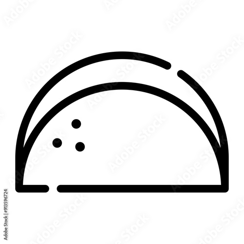 tortilla line icon