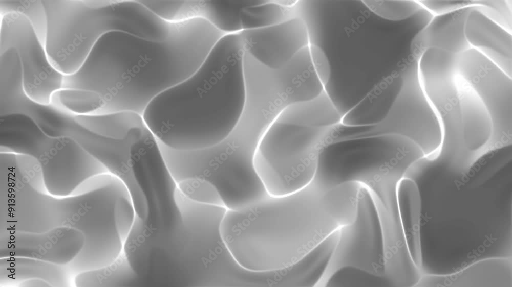 Seamless abstract wavy texture in shades of gray, resembling flowing water or smoke loop. Soft, smooth lines create a sense of movement and depth. Seamless abstract wavy texture in shades of gray, resembling flowing water or smoke loop. Soft, smooth lines create a sense of movement and depth.