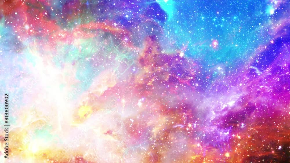 colorful space nebula particle wave background colorful space nebula particle wave background