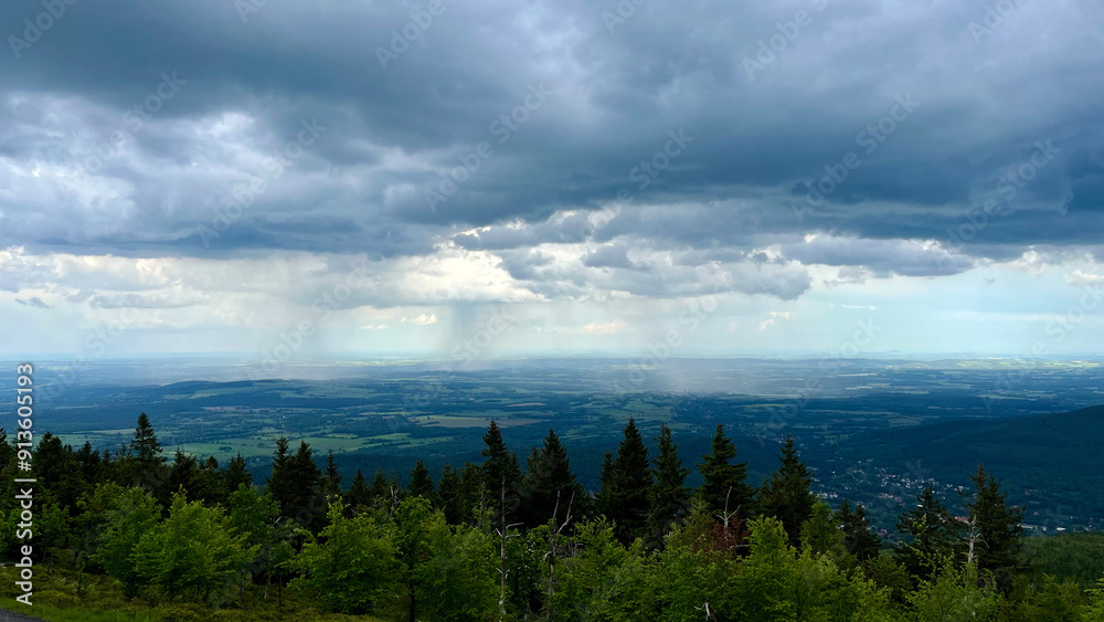 Rain clouds drone view. Impending storm. Landscape. Rain clouds drone view. Impending storm. Landscape.