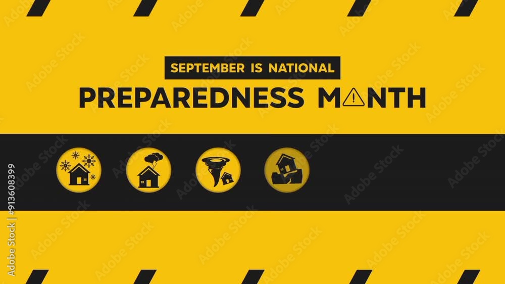 An animated video for National Preparedness Month in September, suitable for social media and more. An animated video for National Preparedness Month in September, suitable for social media and more.