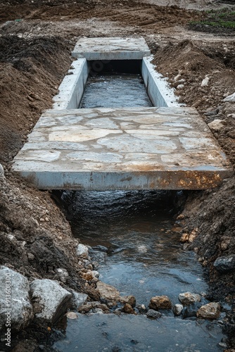 Bridge over ditch  photo