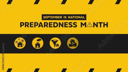 An animated video for National Preparedness Month in September, suitable for social media and more.