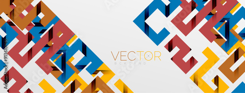 Color bend lines with shadow texture effect. Vector Illustration For Wallpaper, Banner, Background, Card, Book Illustration, landing page