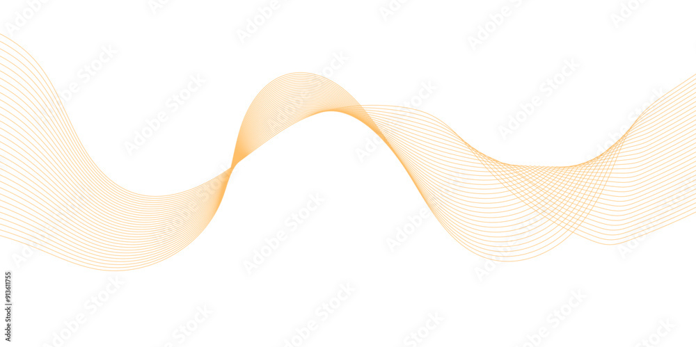 Luxury yellow golden wavy curve lines background. Digital futuristic technology concept. Gradient banner background. Science, banner, business, poster, template, music background. Luxury yellow golden wavy curve lines background. Digital futuristic technology concept. Gradient banner background. Science, banner, business, poster, template, music background.