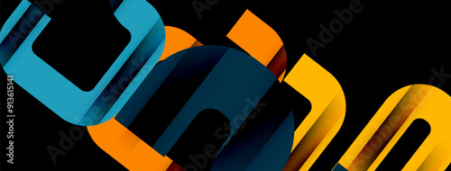 Lines, abstract letter style design background. Geometric vector Illustration For Wallpaper, Banner, Background, Card, Book Illustration, landing page