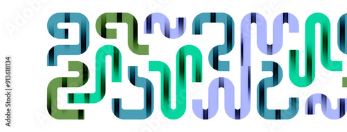 Lines, abstract letter style design background. Geometric vector Illustration For Wallpaper, Banner, Background, Card, Book Illustration, landing page