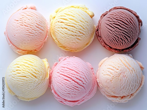 Six scoops of ice cream