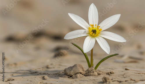 Captivating Isolated Floral Portrait, A Showcase of Nature's Elegant Flower