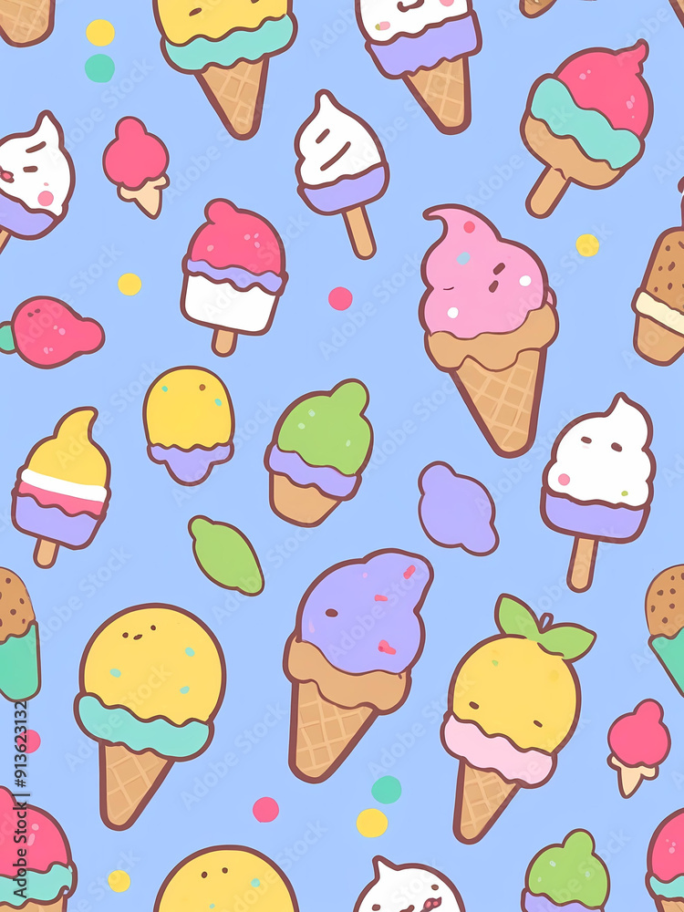 ice-cream wallpaper background pattern colorful ice-cream wallpaper background pattern colorful