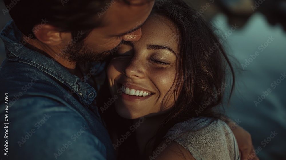 Couple Smiling Together