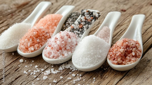 various sea salts  photo