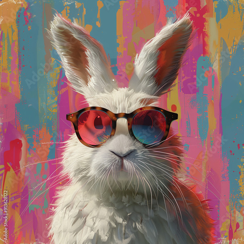 red cat in sunglasses