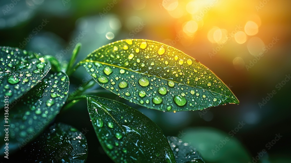 shining drops of water early in the morning shining drops of water early in the morning