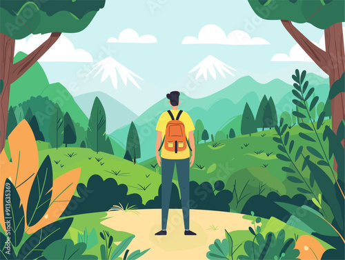 Colorful Flat Style Surprises: Delight Friends with Positive Gestures Strengthening Relationships