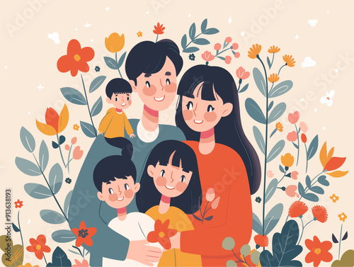 Nurturing the Strength of Family Bonds: The Animated Embrace of Love and Connection