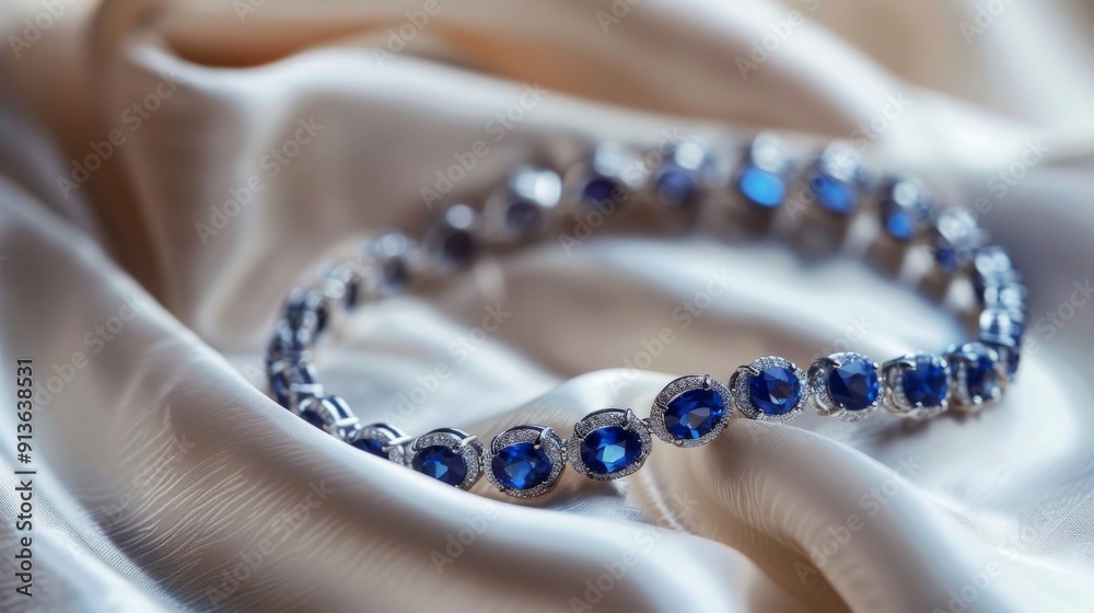 Elegant Blue Sapphire Bracelet