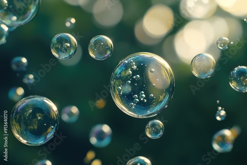 Wallpaper Mural Floating Bubbles Torontodigital.ca